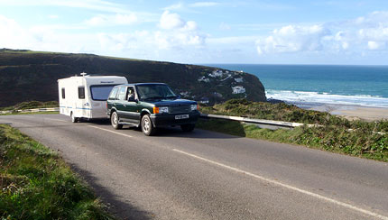 Touring Caravan Towing Delivery Services Cornwall
